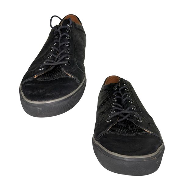 Coach Other - Coach Perkins Men's Casual Sneakers Size 11D Black Lace Up Leather Low Top